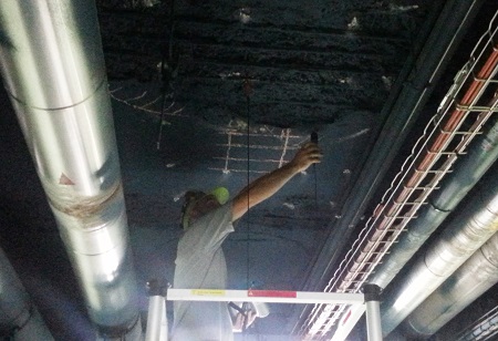 Mesures de potentiels électrochimiques, corrosion des armatures